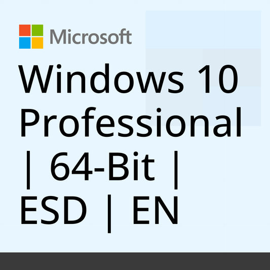 Windows 10 Professional | 64-Bit | ESD | EN